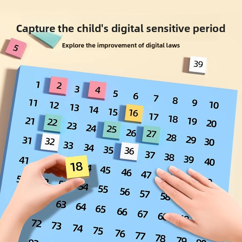 Montessori Hundred Board for Kids