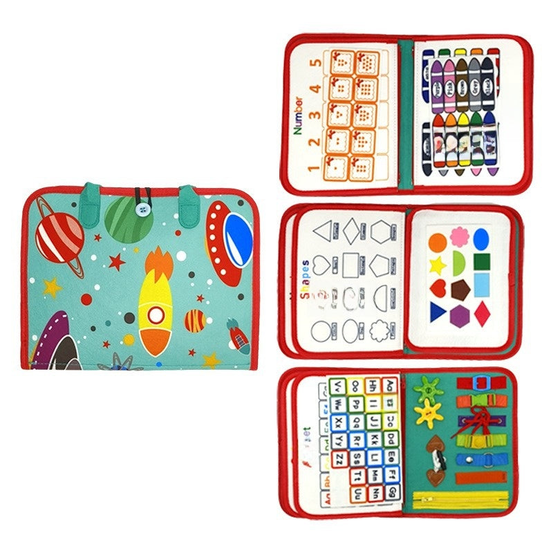 Felt Busy Board for Kids Fine Motor Skills