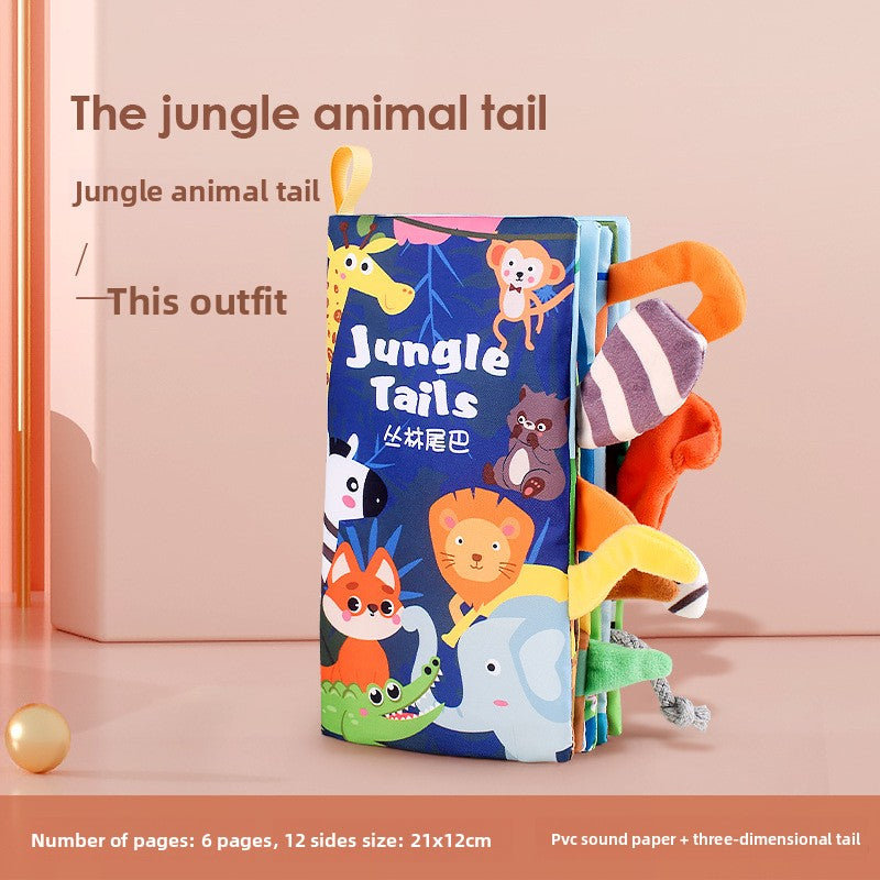 Animal Tail Cloth Book for Early Learning