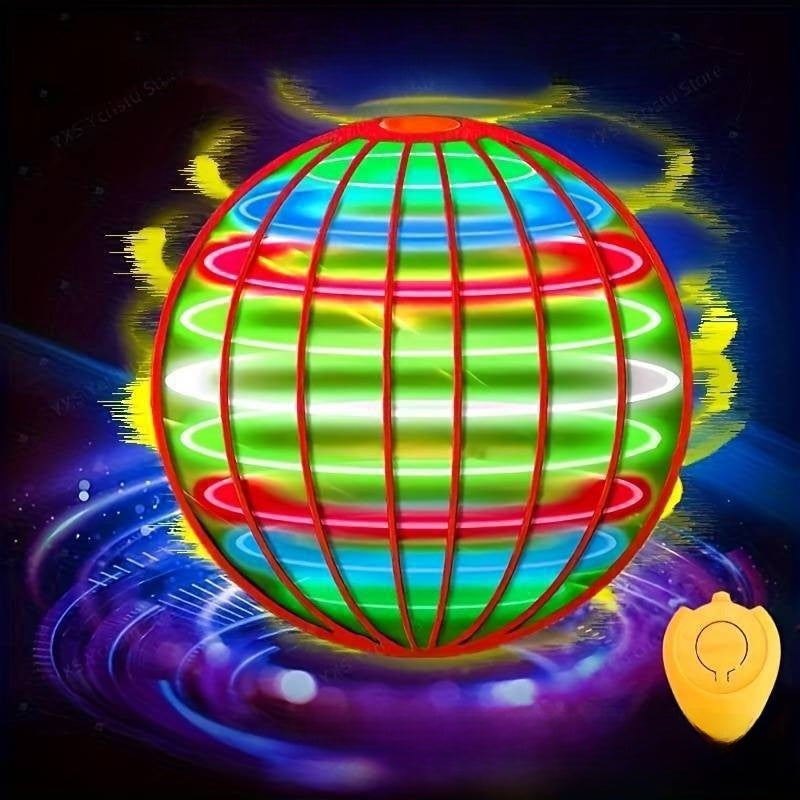Smart Induction Flying Ball with LED Lights Standard Red Water-Plated 4min