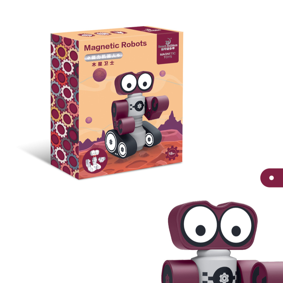Magnetic Planet Robot Building Blocks – 5 Designs Guardian of Jupiter