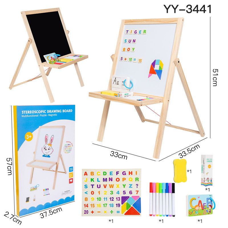 Double-Sided Drawing Board for Kids
