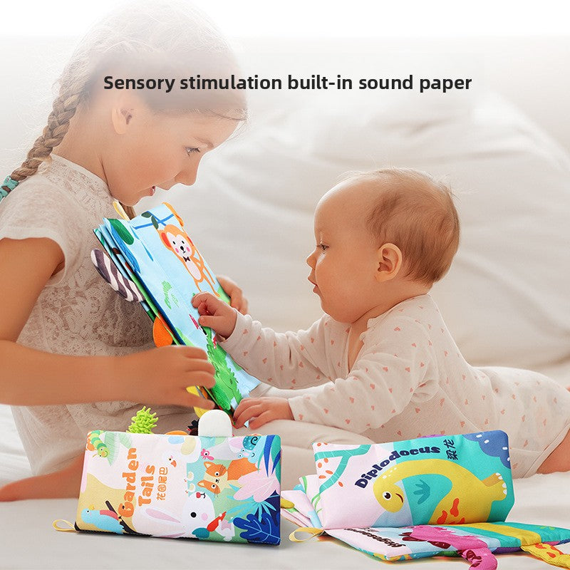 Animal Tail Cloth Book for Babies – 3 Sensory Themes