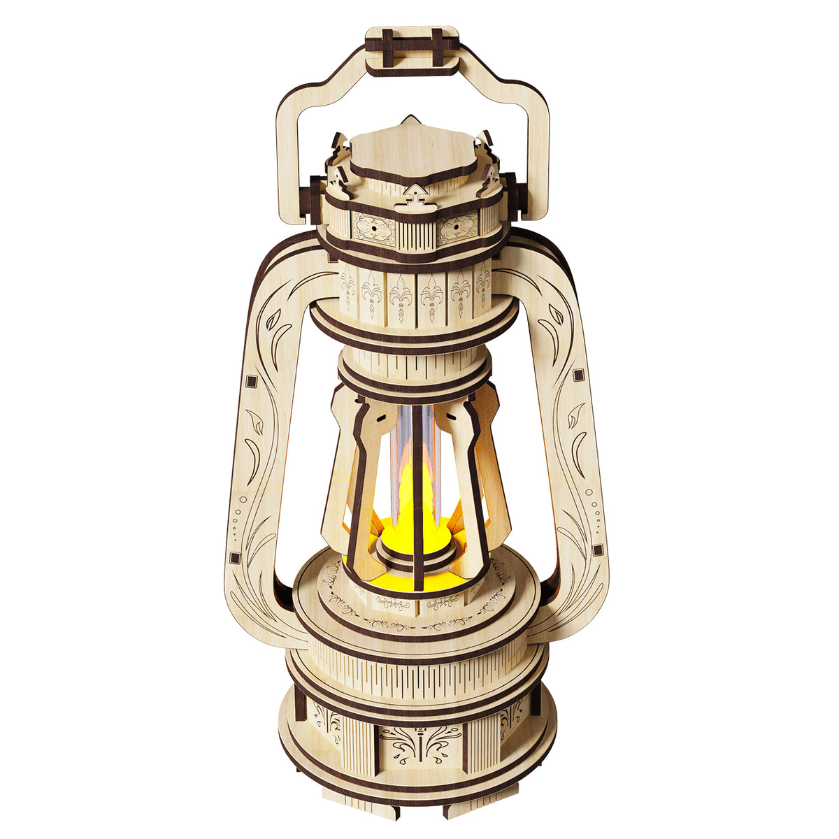 3D Wooden Illuminated Lantern Puzzle Kit Alisas Illuminated Lantern