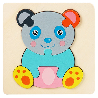 Wooden 3D Puzzle Toy for Spatial Learning