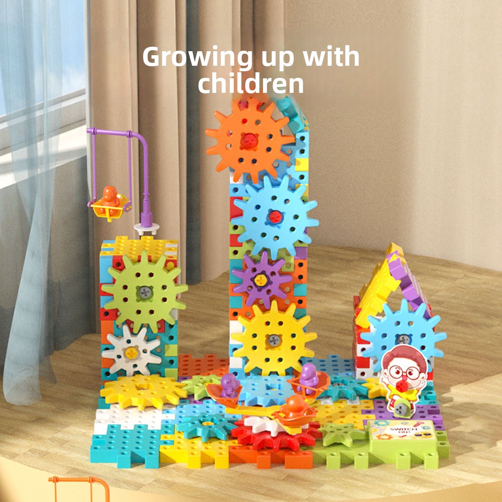 Electric Gear Building Blocks STEM Kit – 114–275 Pieces