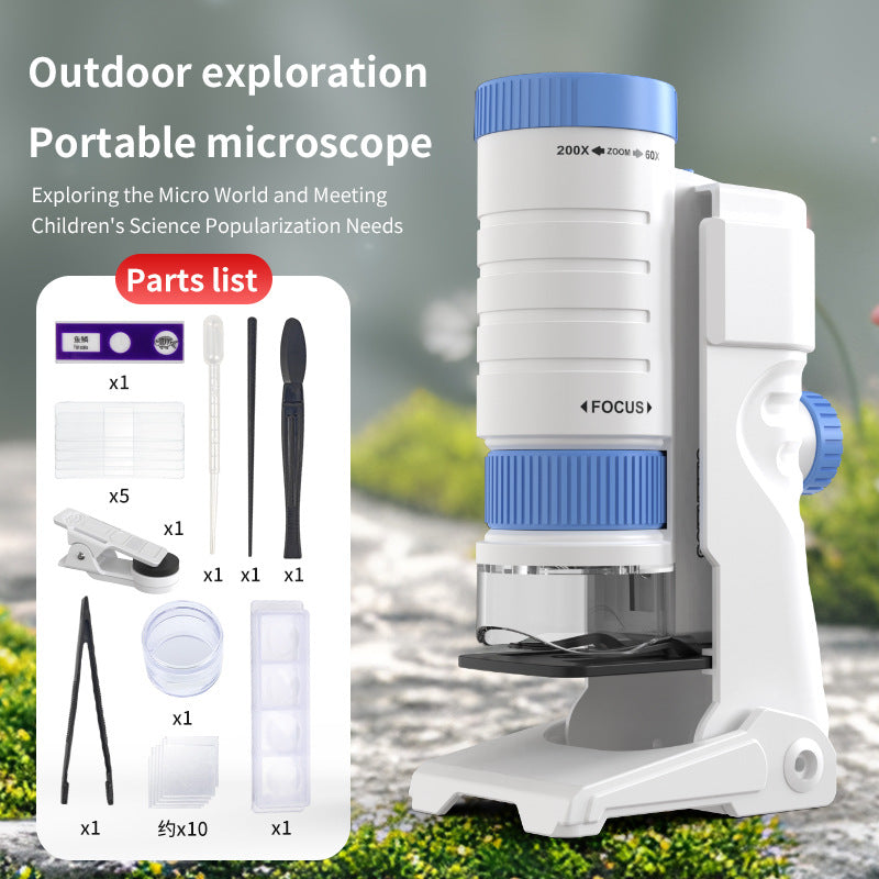 Handheld Portable Microscope for Students 200x Magnification
