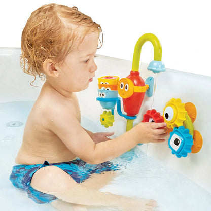 Bath Toys (For Toddlers 1-3) - Spin N Sort Spout Pro - 3 Stackable Cups, Hose and Spout, Spinning Suction Cups for Kids Bathtime Fun