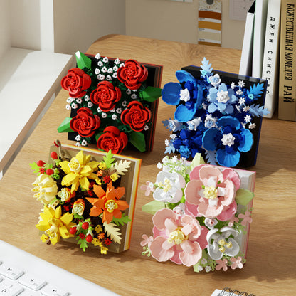 Mini Flower Bouquet Building Blocks Set