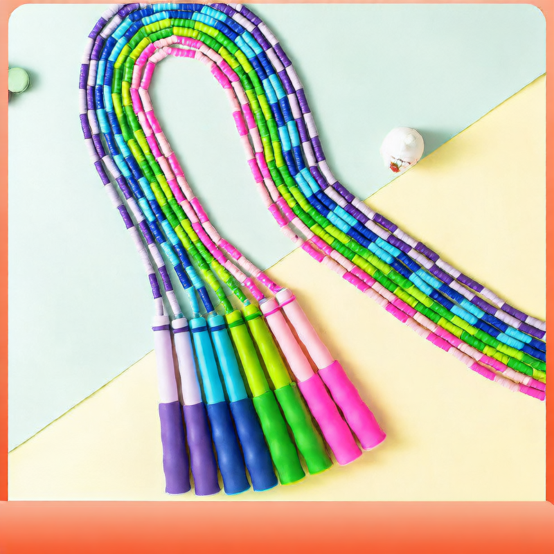 Adjustable Beaded Jump Rope for Kids