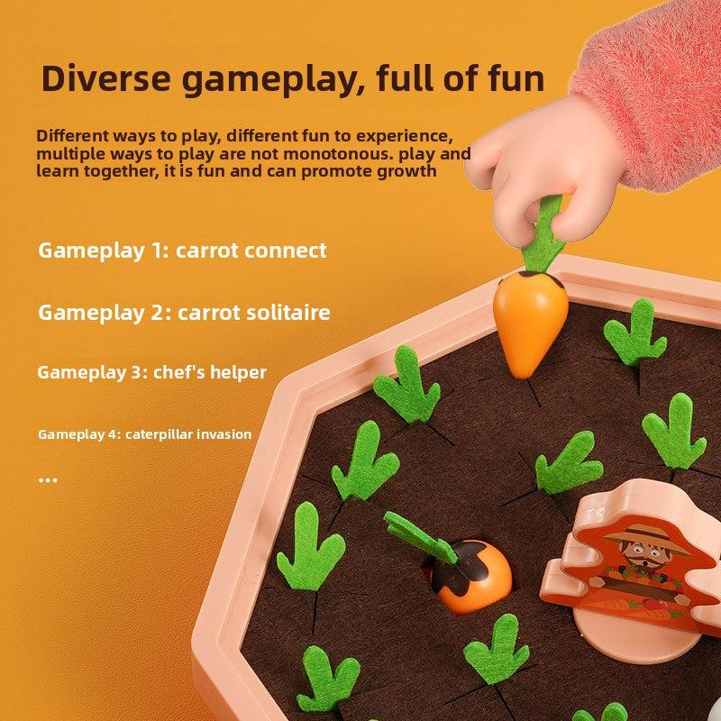 Pull-and-Match Carrot Toy
