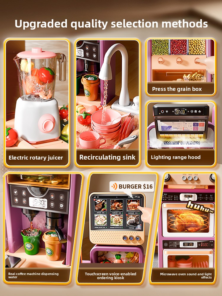 Kids Kitchen Pretend Play Set