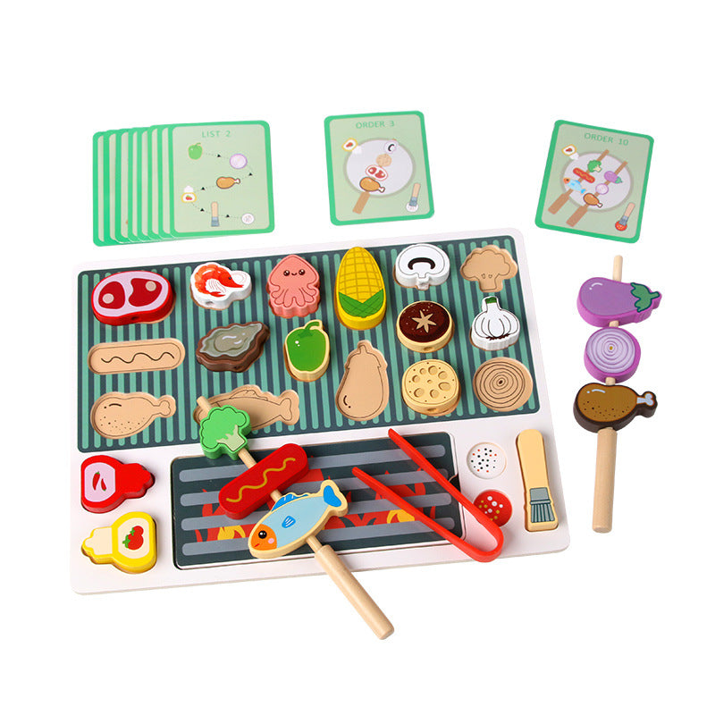Wooden Kitchen Pretend Play Puzzle Toy