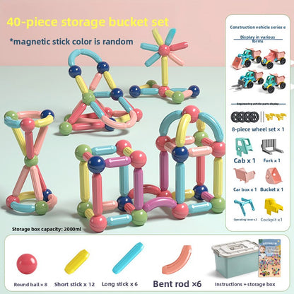 Magnetic STEM Building Blocks for Kids 40-piece set