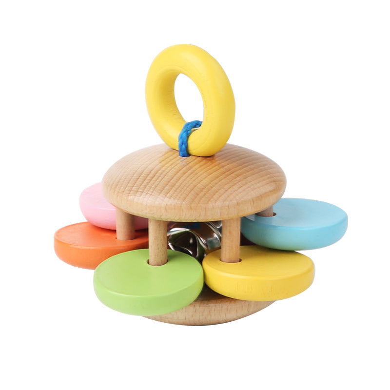 Wooden Rattle Grasping Toy for Infants