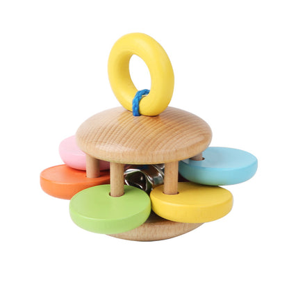 Wooden Rattle Grasping Toy for Infants
