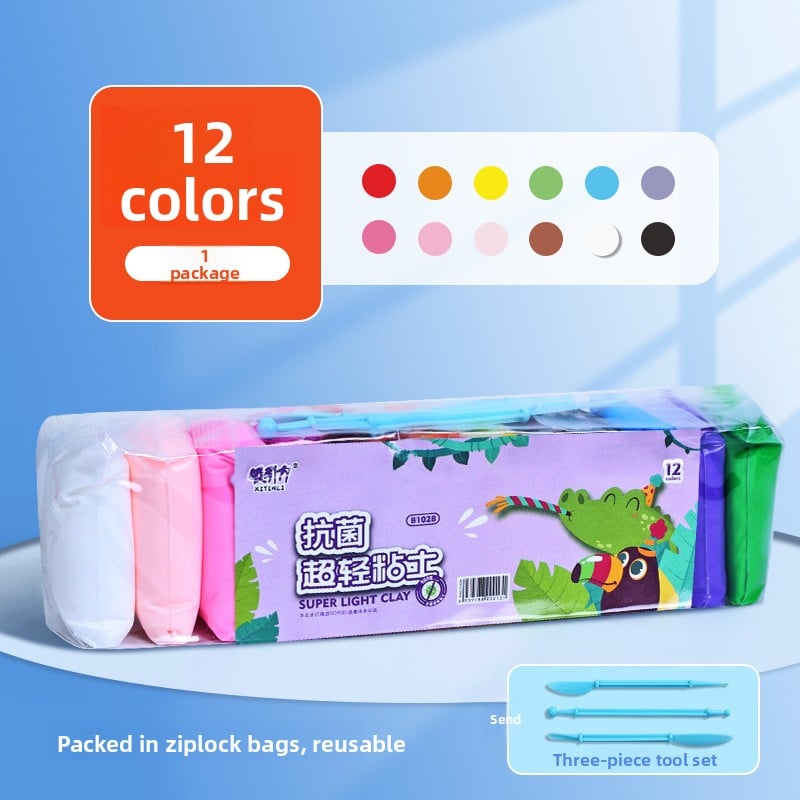 Ultra Light Modeling Clay Set for Kids – 12, 24 or 36 Colors