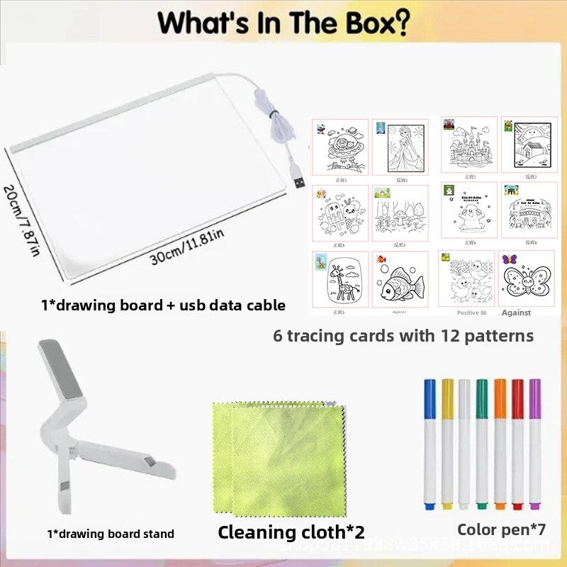 Acrylic Glow Drawing Board – Size & Stand Options