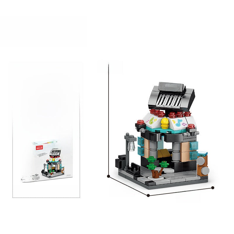 Mini City Street Building Blocks Set 8974-5 piano shop 145pcs boxed