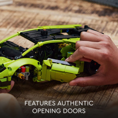 Technic Lamborghini Huracán Tecnica 42161 Advanced Sports Car Building Kit for Kids Ages 9 and up Who Love Engineering and Collecting Exotic Sports Car Toys