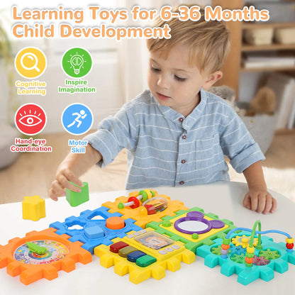 Baby Activity Cube Learning Toys for 6-36 Months, Educational Montessori Toddler Toys Birthday Party Christmas Gifts for Boys Girls (Muti-Color)