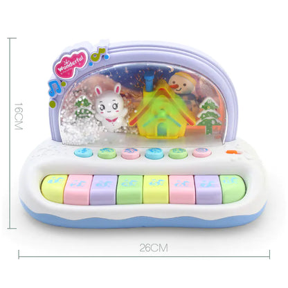 Melody & Magic: Kids Early Education Musical Toy - Snowflake Electronic Piano! ❄️🎹
