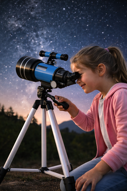 Reach for the Stars: 70mm Professional Refracting Telescope for Beginners!