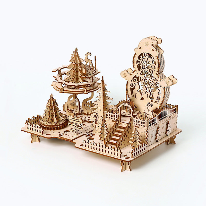 Wooden Christmas Puzzle Kit for Kids