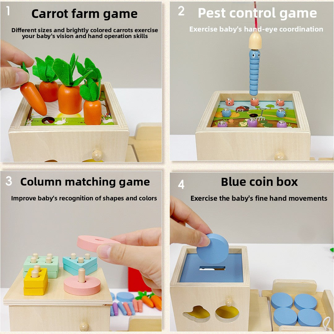 Montessori Wooden Blocks Set for Kids