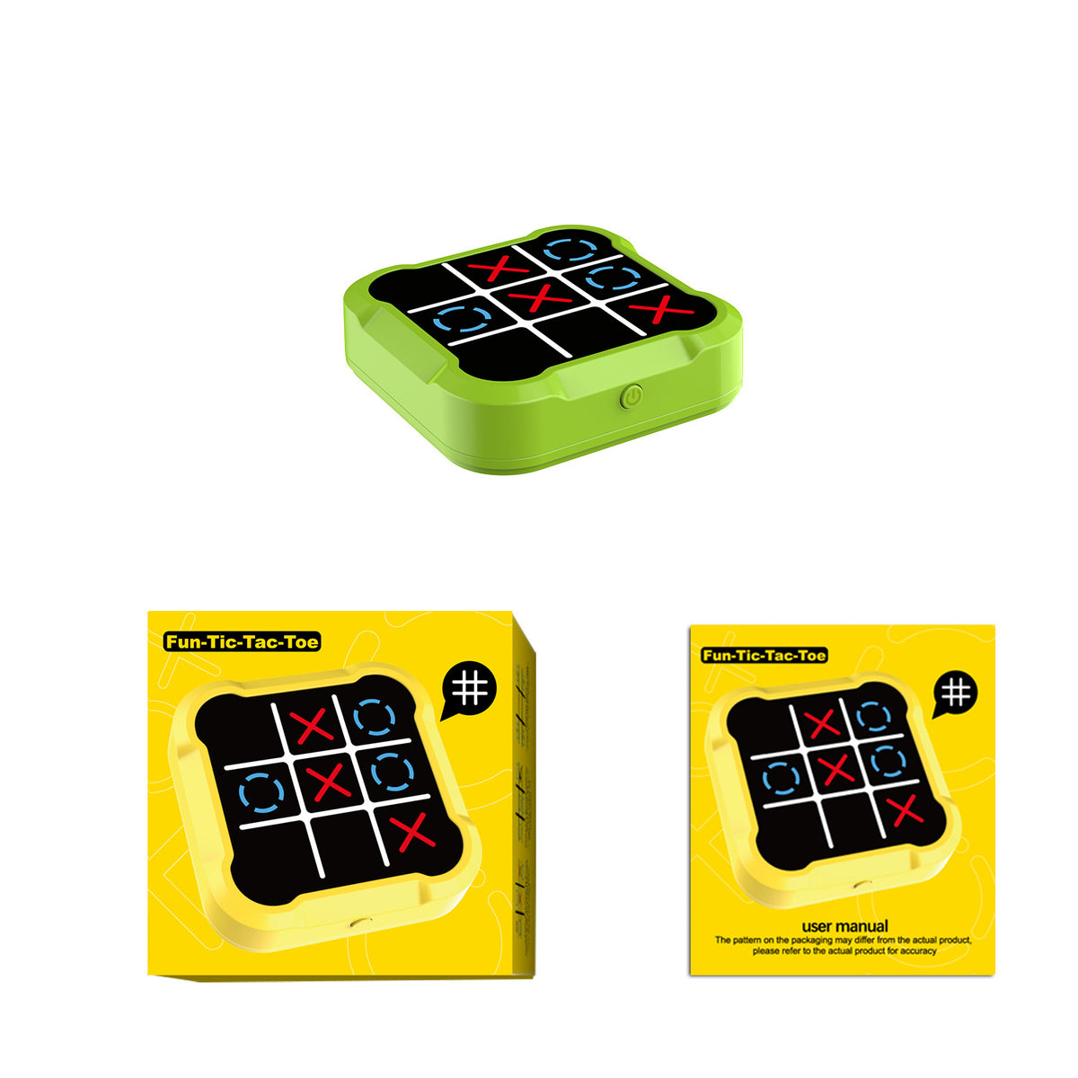 Electronic Tic-Tac-Toe Game – Memory & Two-Player Modes