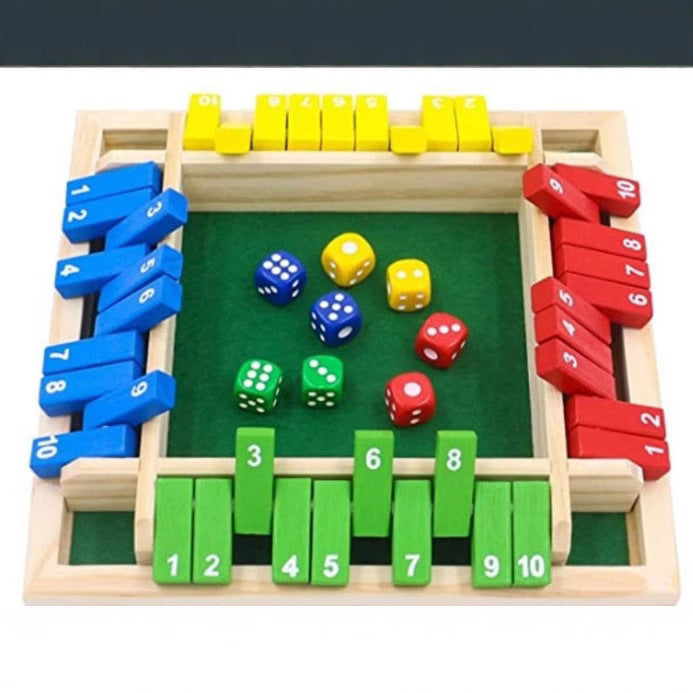 Number Flip-Card Board Game – Color Options