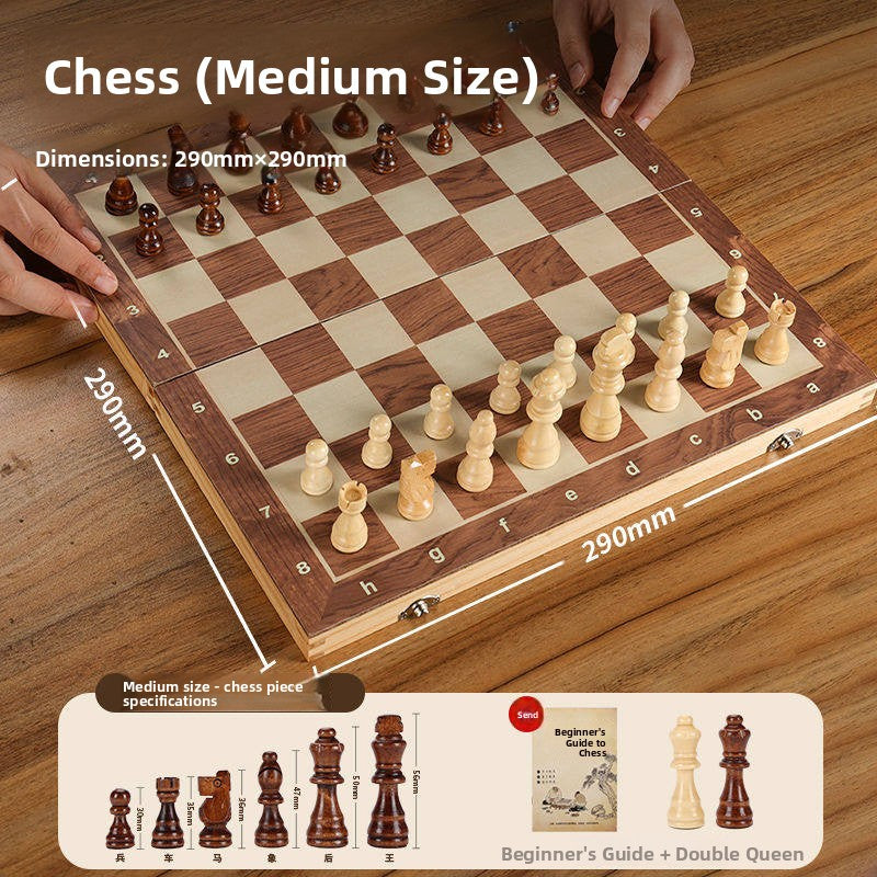 Magnetic Wooden Chess Set – Four Board Sizes