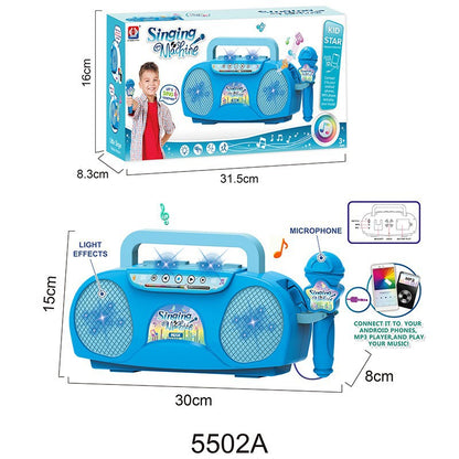 Kids Musical Microphone Toy with LED Lights