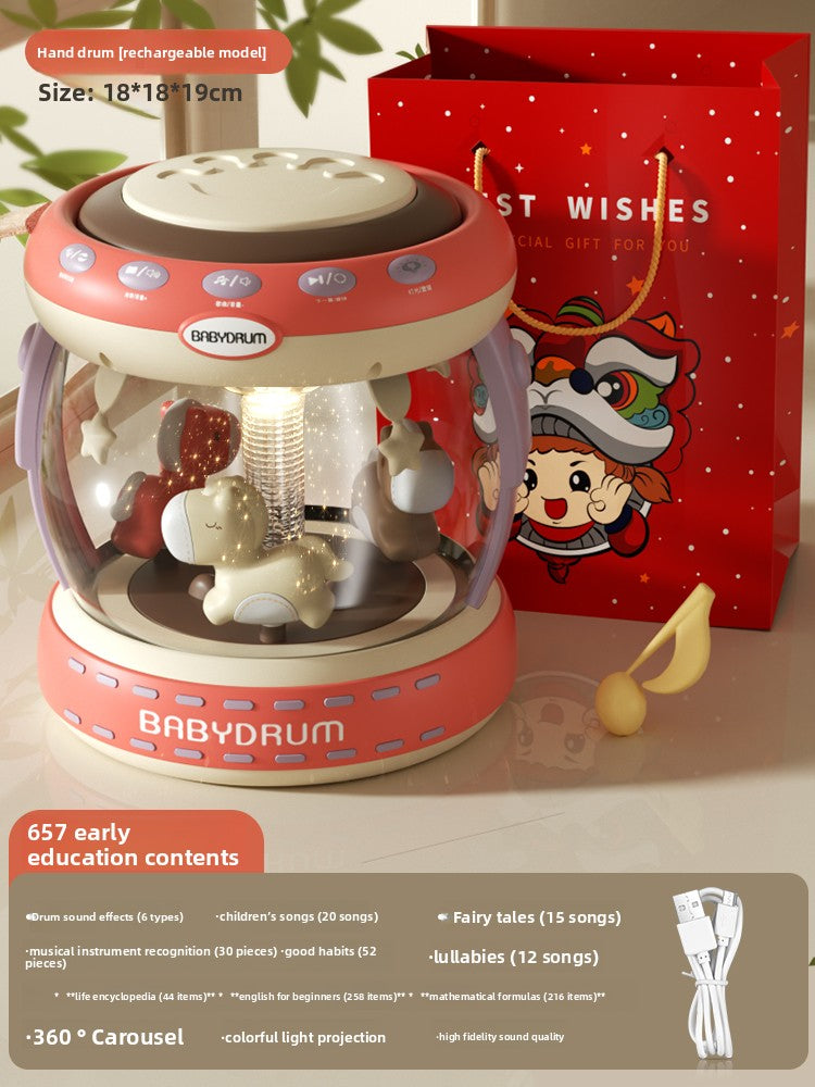 Rechargeable Educational Drum Toy for Babies