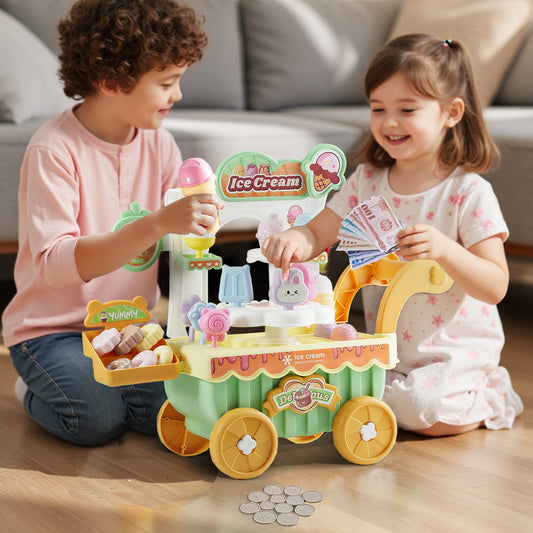 Ice Cream Cart For Kids Pretend Play Ice Cream Shop For Kids