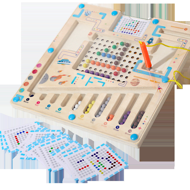 Wooden Montessori Maze Puzzle Board