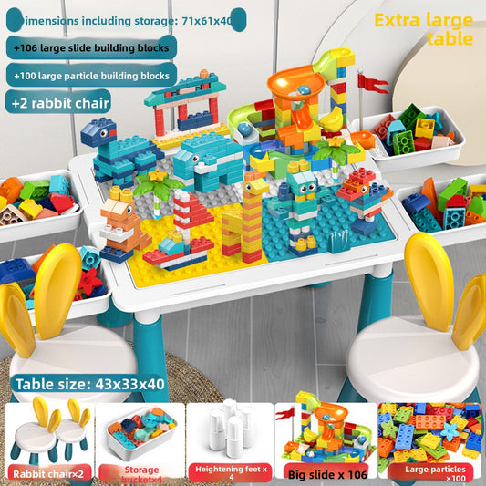 Large Building Block Table for Kids Upgrade Desk206 2 chair