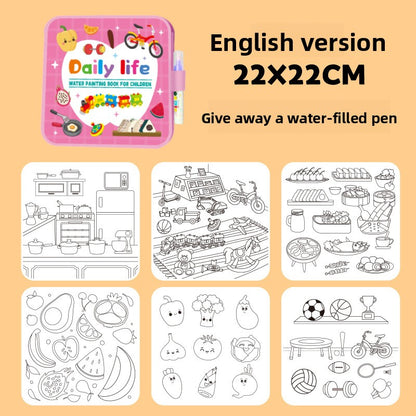 Magic Water Drawing Book for Kids
