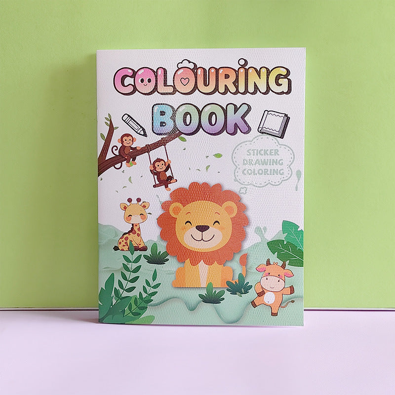 Childrens Animal Transportation Coloring Book