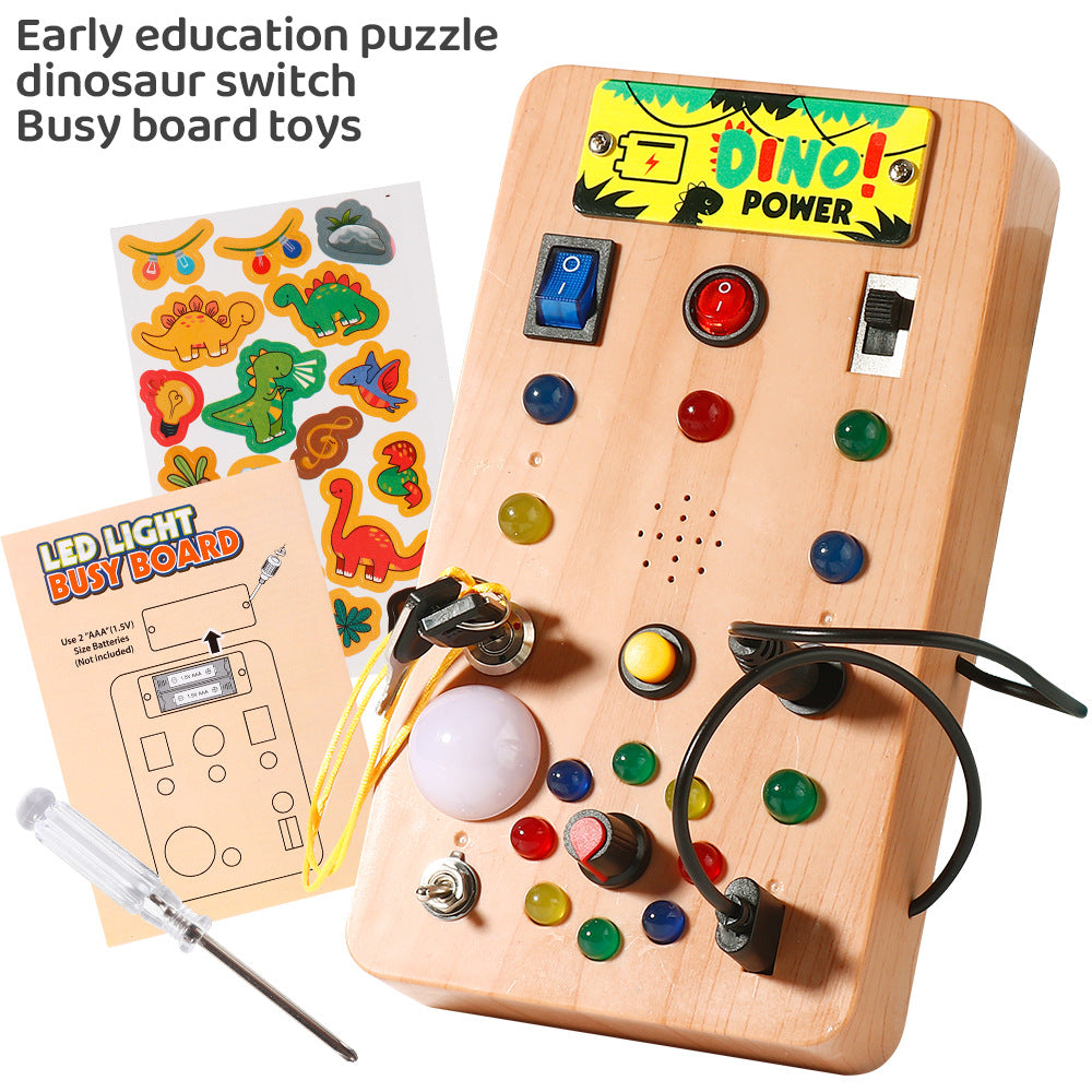 LED Montessori Busy Board for Kids