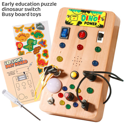 LED Montessori Busy Board for Kids