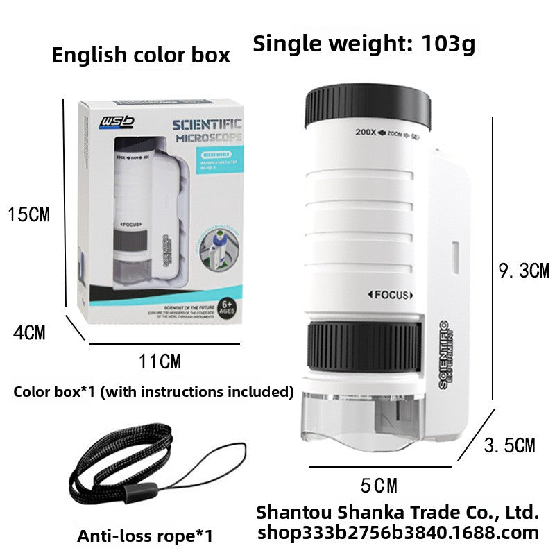 Portable Handheld Microscope for Kids