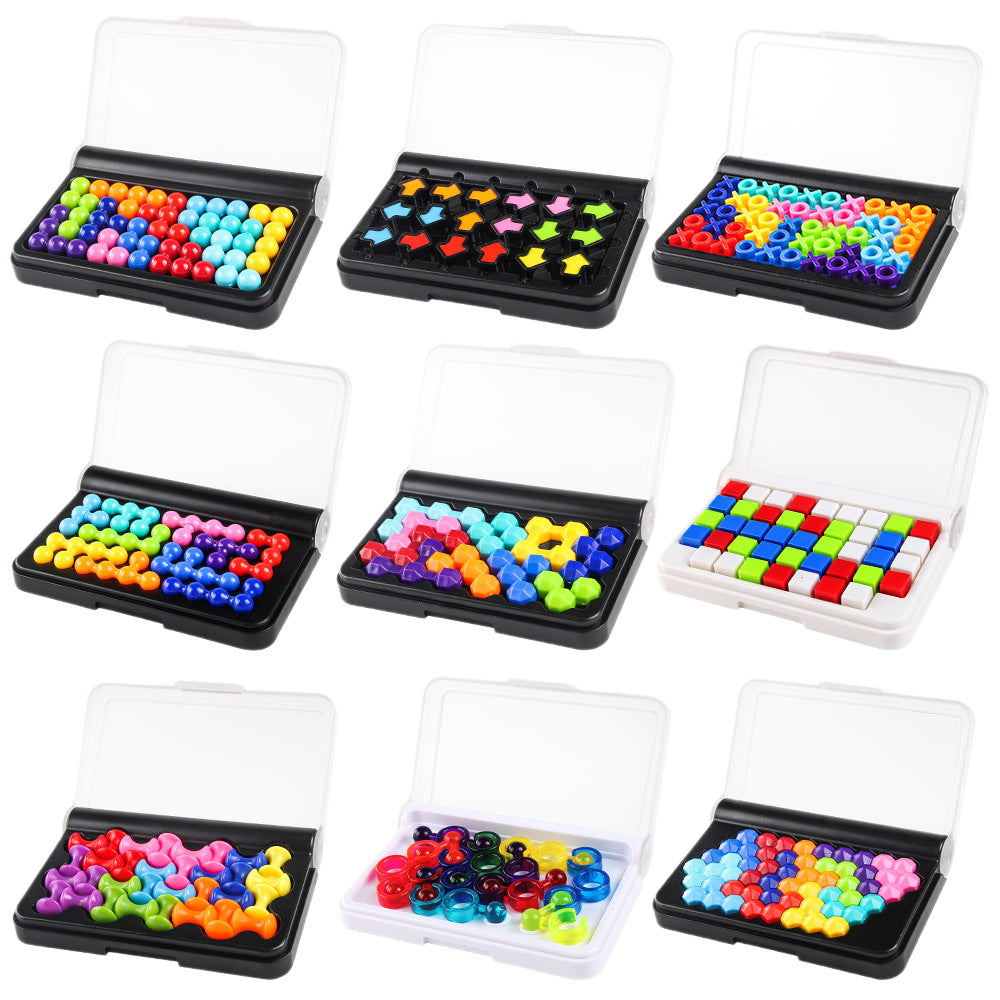 Mini Logic Puzzles – Beads, Shapes & Ring Options