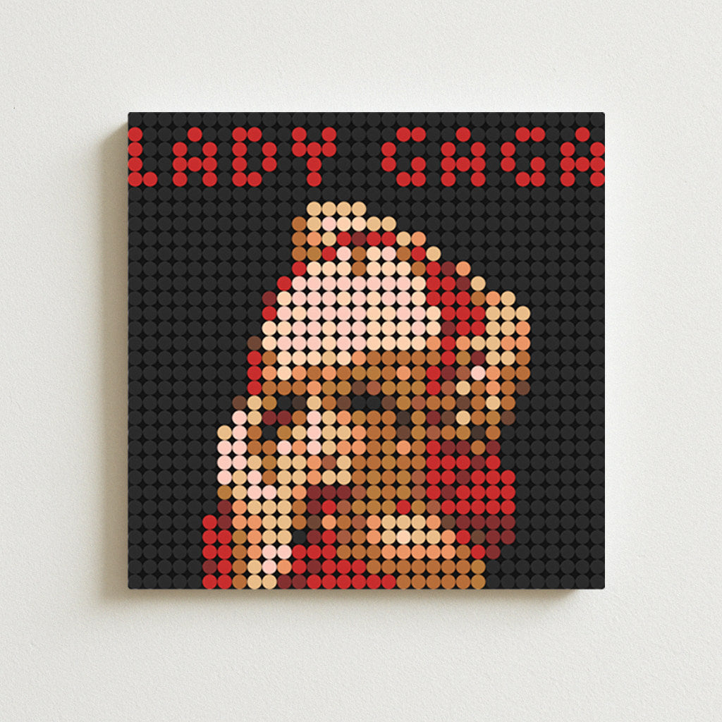 Lady Gaga Pixel Art Blocks – Album Cover Designs