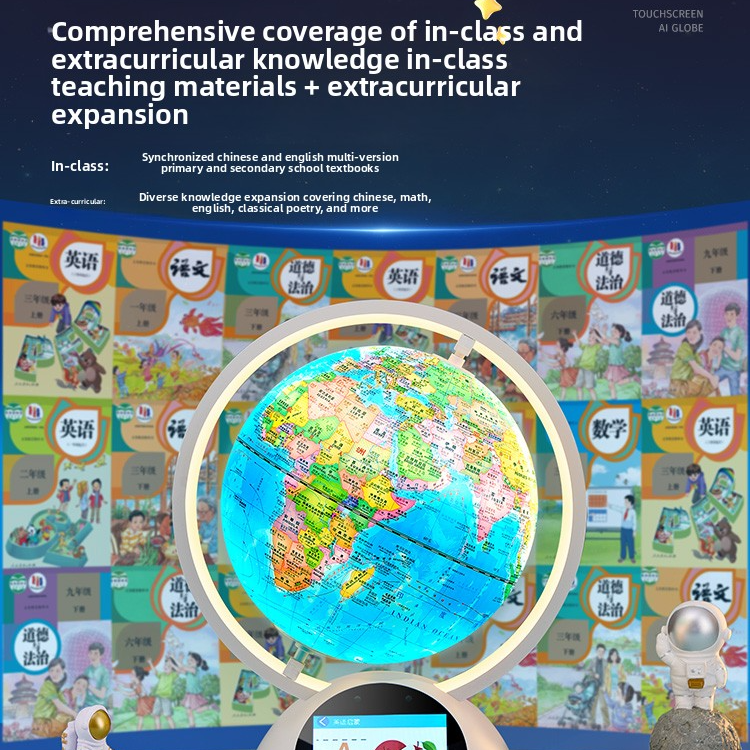 Interactive AR/VR Globe for Kids with 30 AR Themes