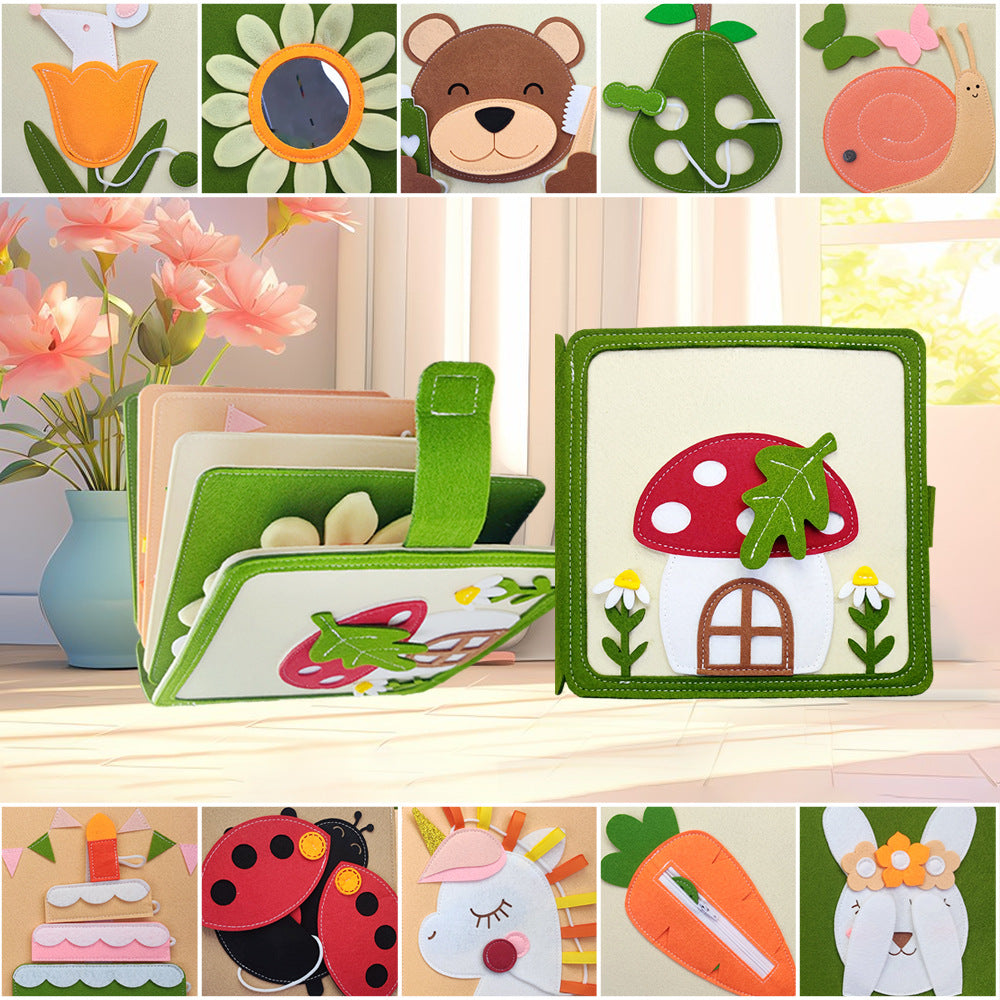 3D Felt Sensory Book for Toddlers