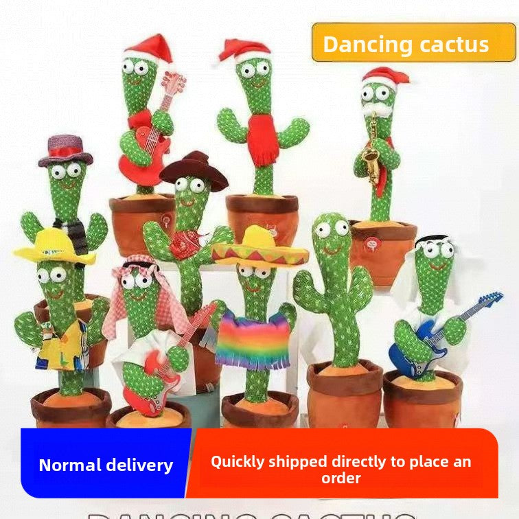 Interactive Singing Cactus Plush Toy for Kids