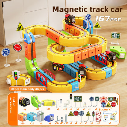 Creative Track Building Set ModularTrackCube 167pcs Mag