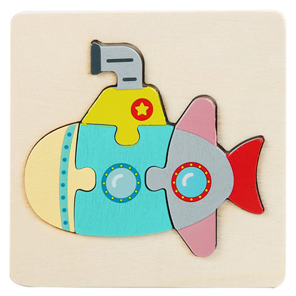 Wooden 3D Puzzle Toy for Spatial Learning