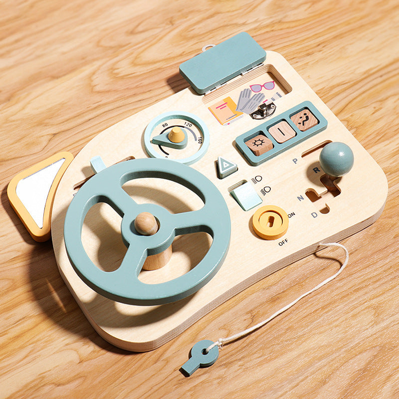 Montessori Wooden Steering Wheel Toy
